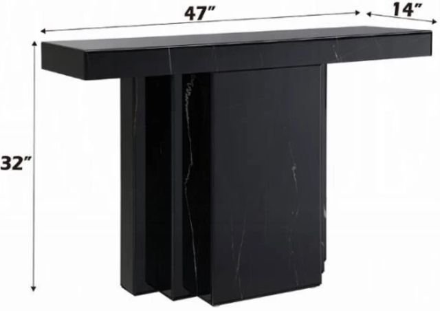 ACME Furniture Drisana Black Console Table-3