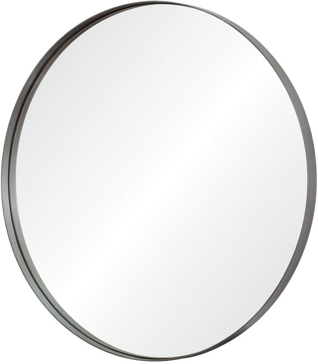 Renwil® Lester Antique Brushed Silver Wall Mirror-1