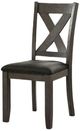 Furniture of America® Cilgerran 2-Piece Gray Side Chair Set-2