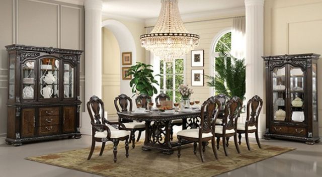 Furniture of America® Promenade 2-Piece Dark Brown Side Chair Set-1