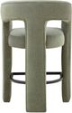 TOV Furniture Malone Green Chenille Counter Stool-4