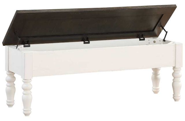 Steve Silver Co. Joanna Ivory/Mocha Storage Bench-2