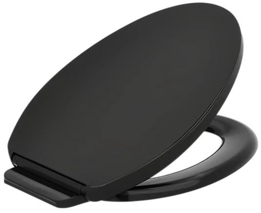 KOHLER® Impro® Black Readylatch® Quiet-Close™ Elongated Toilet Seat-1