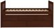 Homelegance® Rowe Dark Cherry Twin Over Twin Trundle Bed-2
