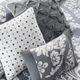 Olliix by Madison Park 7 Piece Grey Queen Vienna Cotton Printed Comforter Set-5