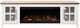 Legends Home Providence Brown/White 83" Fireplace Console-2
