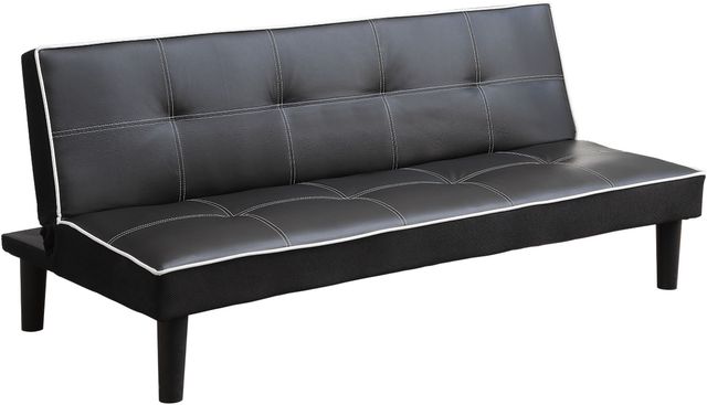 Coaster® Katrina Black Tufted Upholstered Sofa Bed-1