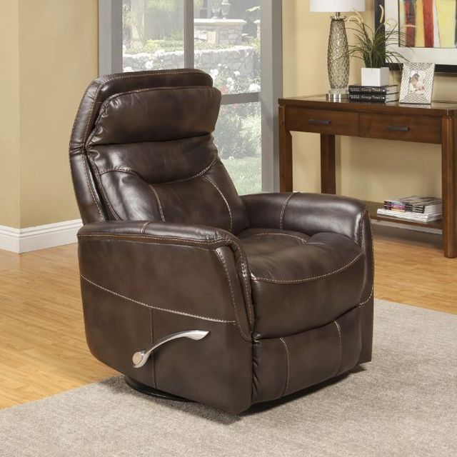 Parker House® Gemini Truffle Manual Swivel Glider Recliner-1