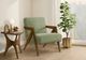 Monarch Specialties Inc. Green/Walnut 30" Accent Chair-1