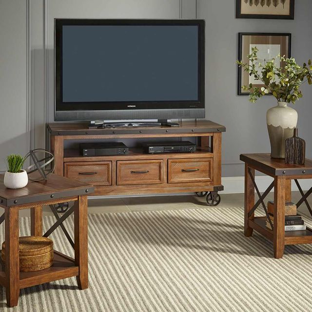 Intercon Taos Canyon Brown End Table-1