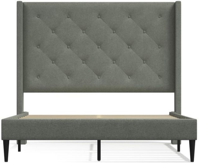 American Wholesale Furniture Carrington Stone Queen Upholstered Bed-1