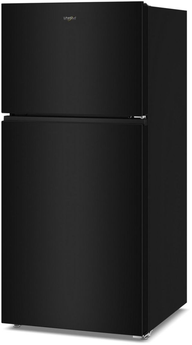 Whirlpool® 30" 19.3 Cu. Ft. Black Top Freezer Refrigerator with Total Coverage Cooling-2