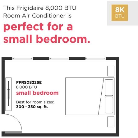 Frigidaire® 8,000 BTU's White Window Mount Slider Casement Air Conditioner-2