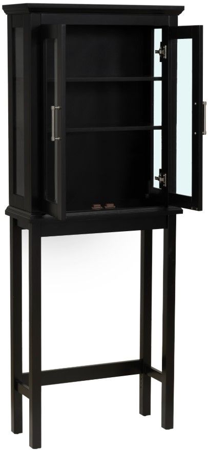Linon Scarsdale Black Space Saver Cabinet-2
