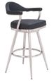 Zuo® Modern Vagur Black Swivel Barstool-0