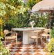 TOV Furniture Annika Peach Outdoor Dining Arm Chair-1