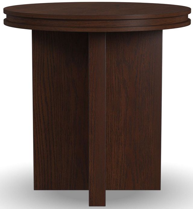Flexsteel® Waterfall Walnut Round End Table-3