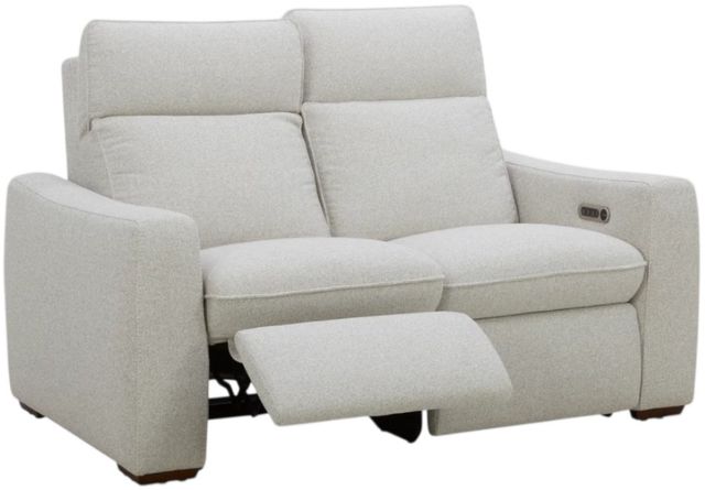 Flexsteel® Ava Silver Sand Fabric Power Reclining Loveseat with Power Headrest and Lumbar-3