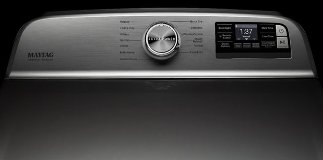 Maytag® 7.4 Cu. Ft. Metallic Slate Front Load Gas Dryer-4