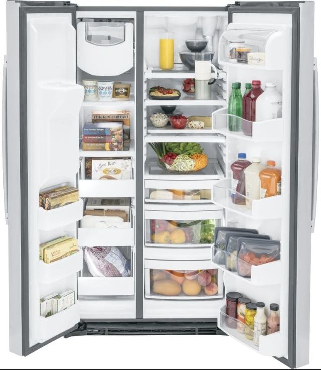 GE Profile™ 36'' 21.9 Cu. Ft. Counter-Depth Stainless Steel Side-By-Side Refrigerator-2
