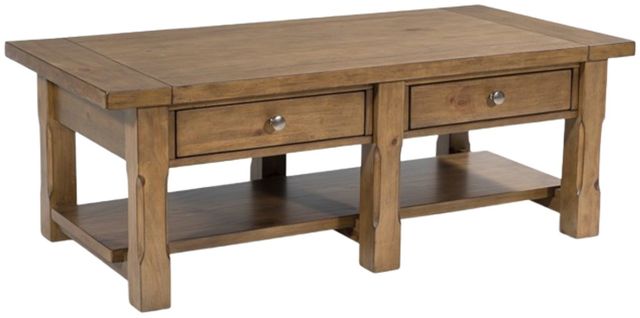 Signature Design by Ashley® Vandenmore Medium Brown Rectangular Cocktail Table-0