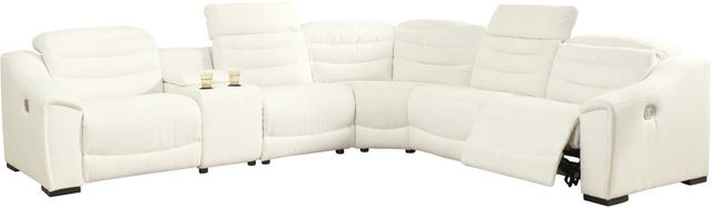 Signature Design by Ashley® Next-Gen Gaucho 6-Piece Chalk Power Reclining Sectional with Armless Chairs-0