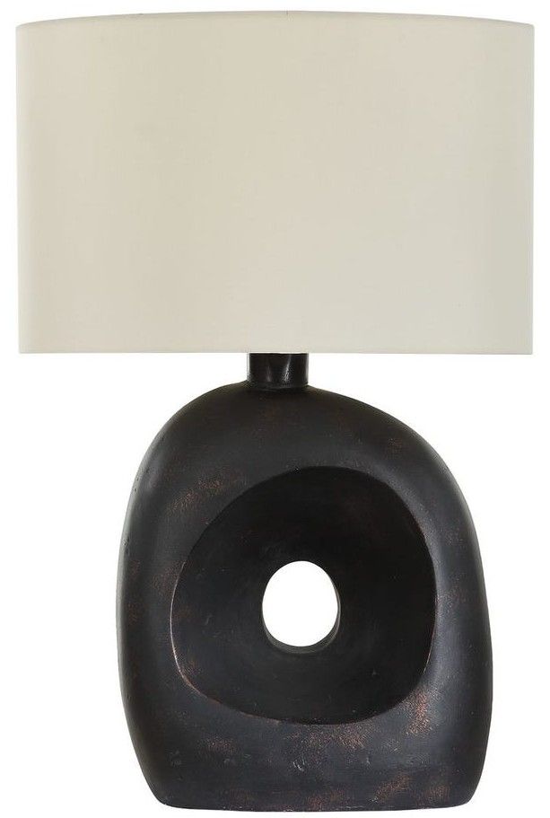 Uttermost® Peephole Bronze Concrete Indoor/Outdoor Table Lamp-4