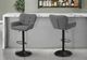 Monarch Specialties Inc. 2-Piece Black/Grey Adjustable Swivel Counter Stool Set-1