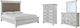 Benchcraft® Kanwyn 4-Piece Whitewash Queen Panel Bed Set-0
