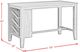 Elements International Santa Barbara 3-Piece Dark Gray/Walnut Kitchen Island Set-2