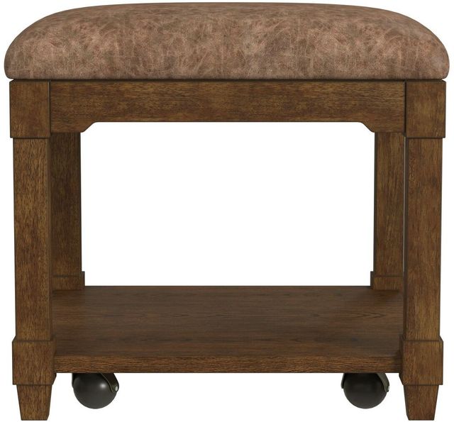 Null Furniture Saddlebrook Spice Brown Bunching Ottoman-1