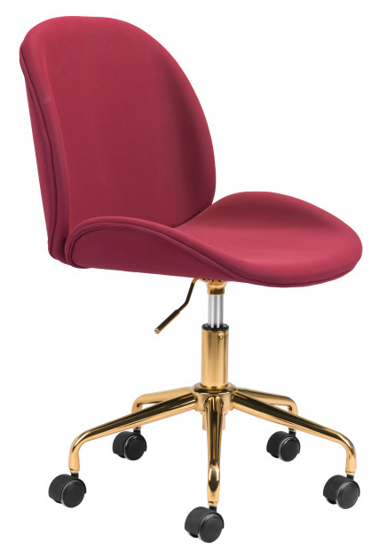 Zuo® Modern Miles Red Office Chair-0