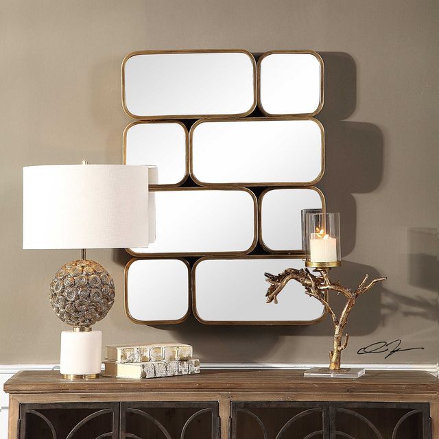 Uttermost® Canute Antiqued Gold Mirror-1