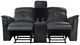 Mazin Furniture Ellesmere Dark Grey Manual Reclining Loveseat with Center Console-2