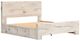 Benchcraft® Lawroy Light Natural King Panel Bed with 4-Drawer Storage-2