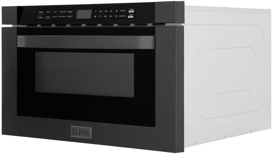 Zline 1.2 Cu. Ft. Black Stainless Steel Microwave Drawer - Thumbnail 2