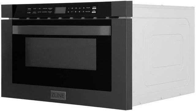 Zline 1.2 Cu. Ft. Black Stainless Steel Microwave Drawer-2