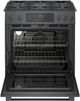 Bosch 800 Series 30" Black Stainless Steel Slide In Gas Range-1