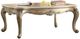 Mazin Furniture Florentina Goldstones Cocktail Table with Marble Top -0