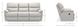 La-Z-Boy® Trouper Gray Leather Manual Reclining Sofa-2