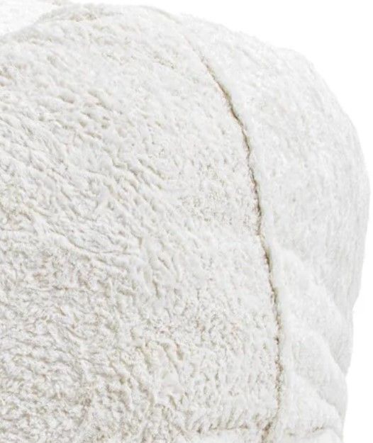 CordaRoy's® White Faux Fur Pillow Lounger-1