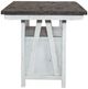 Liberty Furniture Farmhouse Brown Gathering Table with White Base-3