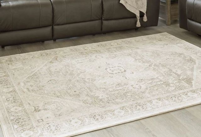 Signature Design by Ashley® Gatwell Gray/Ivory/Tan 5'x7' Rectangular Rug-3