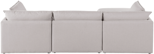 Meridian Furniture Mackenzie 4-Piece Beige Modular Sectional Set-3