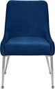 Meridian Furniture Ace Navy/Chrome Velvet Dining Chair-1