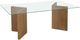 Modus Furniture One Glass Top Dining Table with White Oak Base-0