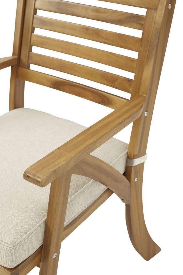 Signature Design by Ashley® Vallerie 3-Piece Brown Outdoor Bistro Set-3