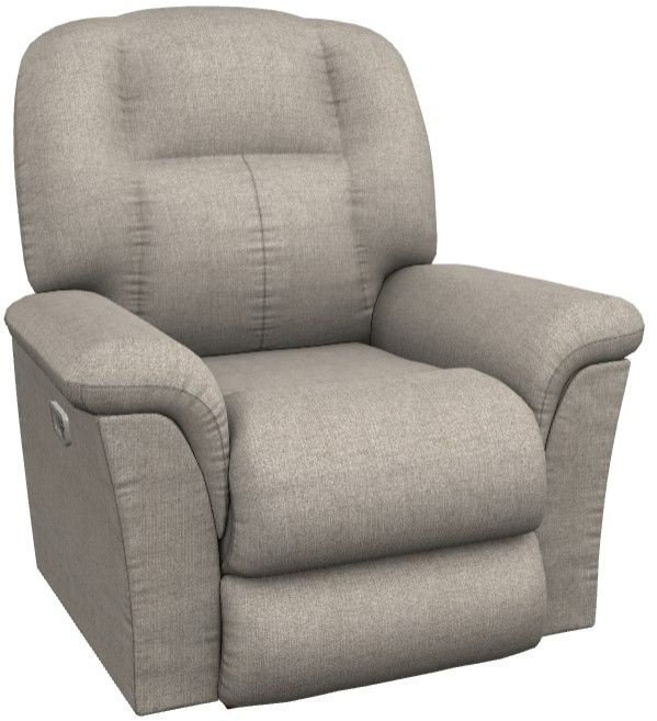 La-Z-Boy® Jasper Pewter Power Rocking Recliner with Headrest and Lumbar-0