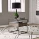 Liberty Furniture Jamestown Glass Top End Table with Tobacco Base-1