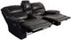 Porter International Designs Ennis Charcoal Triple Power Reclining Loveseat with Console-2